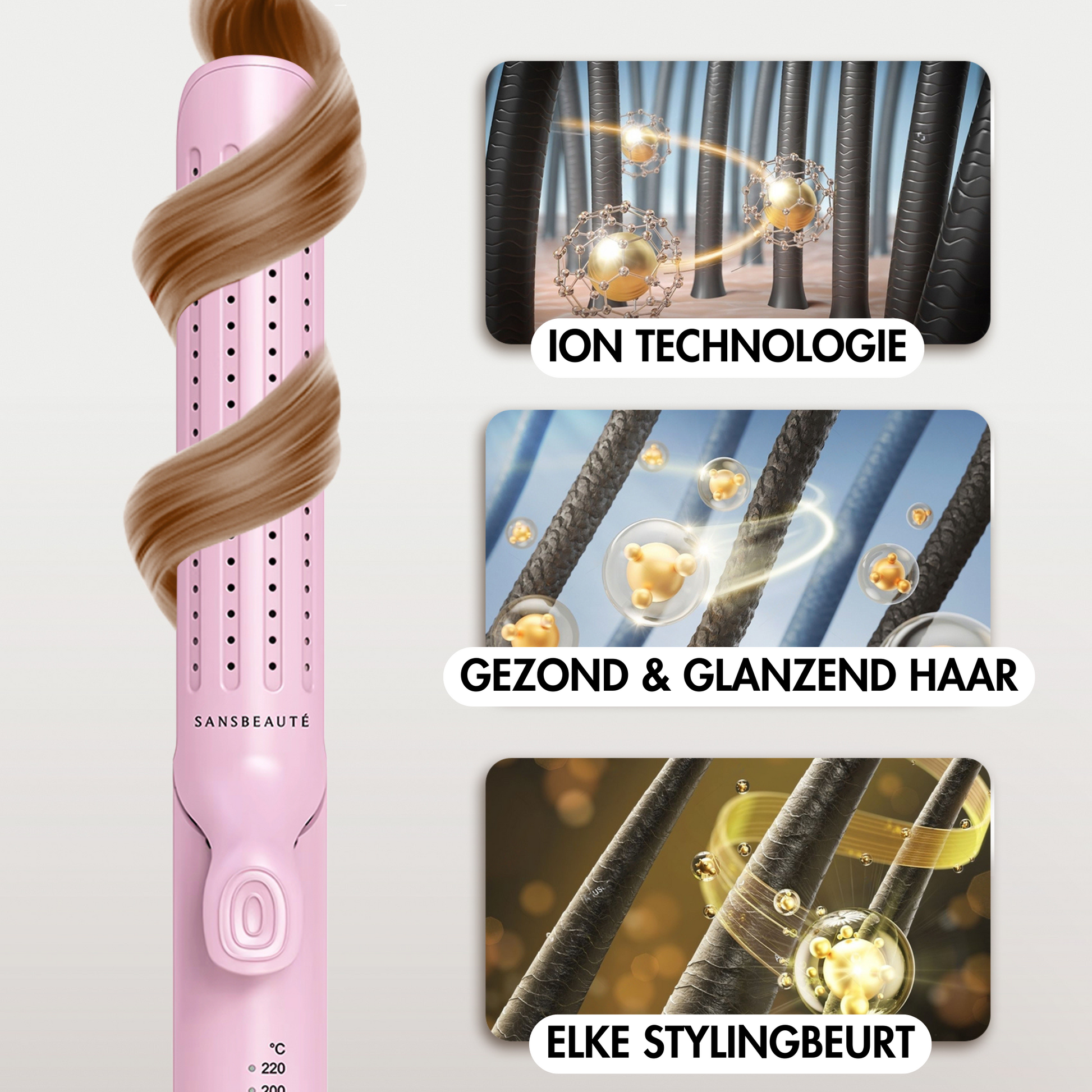 Sansbeauté® 2 In 1 Stijltang Airflow